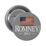 Mitt Romney 2012 - USA-Flagge Button