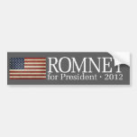 Mitt Romney mit USA-Flagge Autoaufkleber