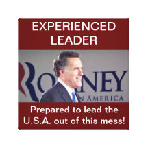 Mitt Romney wickelte Leinwand ein Leinwand Druck