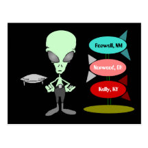 Mitte- des Jahrhundertsalien UFO-Anvisieren-Krisen