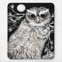 Mitternachtseule Mousepad
