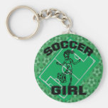 Mode-Fußballmädchen-Fußballentwurf Schlüsselbänder