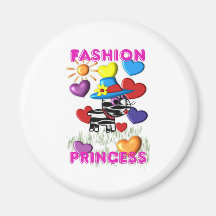 Mode-Prinzessin Kühlschrankmagnete