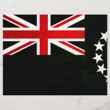 Modern Edgy Cook Island Flag Personalized Flyer