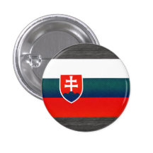 Moderne abgestreifte slowakische Flagge Anstecknadelbutton