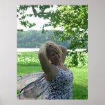 Moderne Fee in dem See Plakatdrucke
