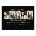 Moderne Foto-Abschluss-Mitteilung |Black des Chic- Personalisierte Einladung