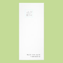 Moderne Gitter-Aqua-Save the Date Mitteilung einladungen