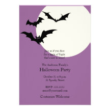 Moderne Halloween-Party-Einladung - Schläger