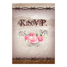 Moderne Land-Rose, die kundengerechtes UAWG Weddin Personalisierte Einladungskarten