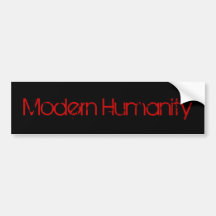 Moderne Menschlichkeit Auto Sticker