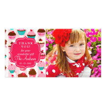 Moderne rosa kleine Kuchen jede mögliche Gelegenhe Photokarten