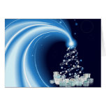 Moderner Art Weihnachtsbaumhintergrund Karte