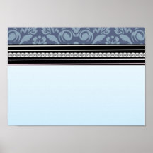 Moderner eleganter Seashelldamast Poster