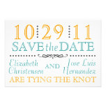 Moderner Knoten Save the Date Einladungskarten