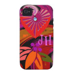 Moderner romantischer iPhone 4 Fall mit Monogramm iPhone 4 Case
