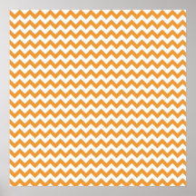 Modernes orange Sparren-Muster Posterdrucke
