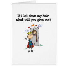 Modernes Rapunzel Karte