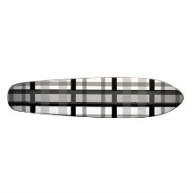 Modernes Schwarzweiss-kariertes Skateboarddeck