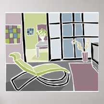 Modernes Wohnzimmer Plakatdrucke