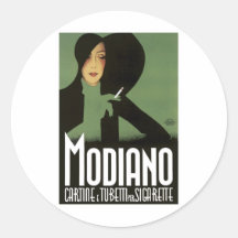 MODIGLIANO Vintager Cigarrette Kunst-Plakatdruck Sticker