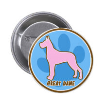 Modische Deutsche Dogge Anstecknadel