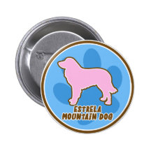 Modischer Estrela Gebirgshund Buttons
