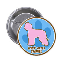 Modischer irisches WasserSpaniel Anstecknadelbutton