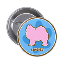 Modischer Samoyed Buttons