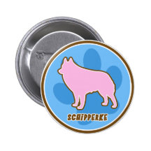 Modischer Schipperke Anstecknadelbuttons