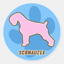 Modischer Schnauzer Sticker