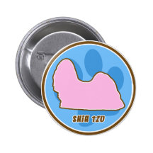 Modischer Shih Tzu Anstecknadelbuttons