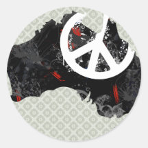 Modisches Friedenszeichen Australiens mit australi Sticker