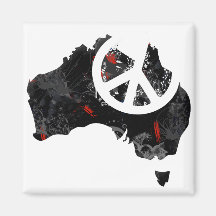 Modisches Friedenszeichen Australiens mit australi Magnets