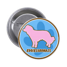Modisches Kooikerhondje Anstecknadelbutton