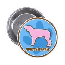 Modisches Munsterlander Anstecknadelbuttons