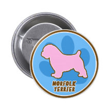 Modisches Norfolk Terrier Buttons