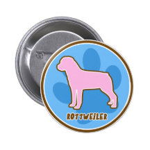 Modisches Rottweiler Anstecknadelbutton