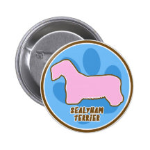 Modisches Sealyham Terrier Anstecknadelbutton
