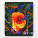 Mohnblume feiern Mousepad
