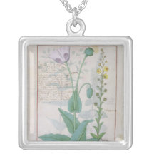 Mohnblume und Figwort Personalisierter Schmuck
