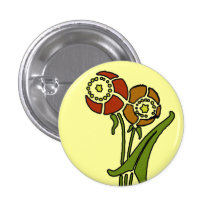 Mohnblumen Anstecknadelbutton