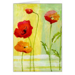 Mohnblumen Karte