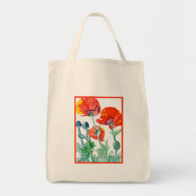 Mohnblumen, Mohnblumen-Taschen-Tasche
