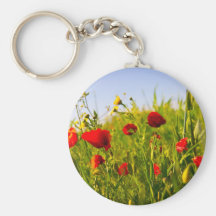 Mohnblumen Schlüsselanhänger