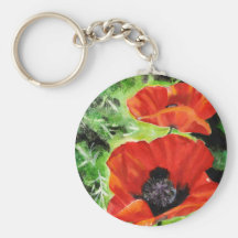 Mohnblumen Schlüsselbänder
