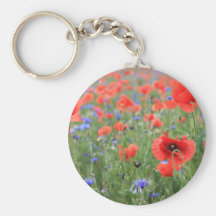 Mohnblumen Schlüsselbänder