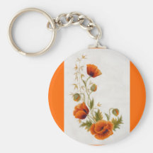 Mohnblumenkunst Schlüsselband
