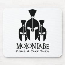 MOLON LABE dreifache Drohungswörter Mauspads