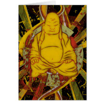 Mönch in der Meditation Grußkarte